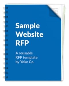 Sample Website RFP Template Cover