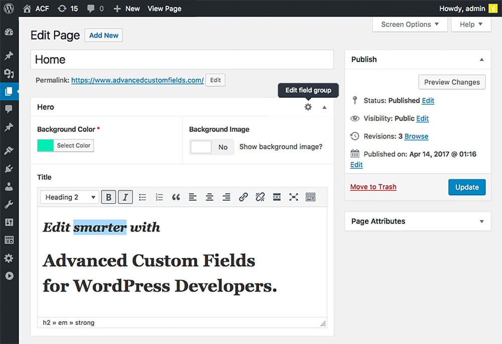 Advanced Custom Fields for WordPress Alternative to Toolset