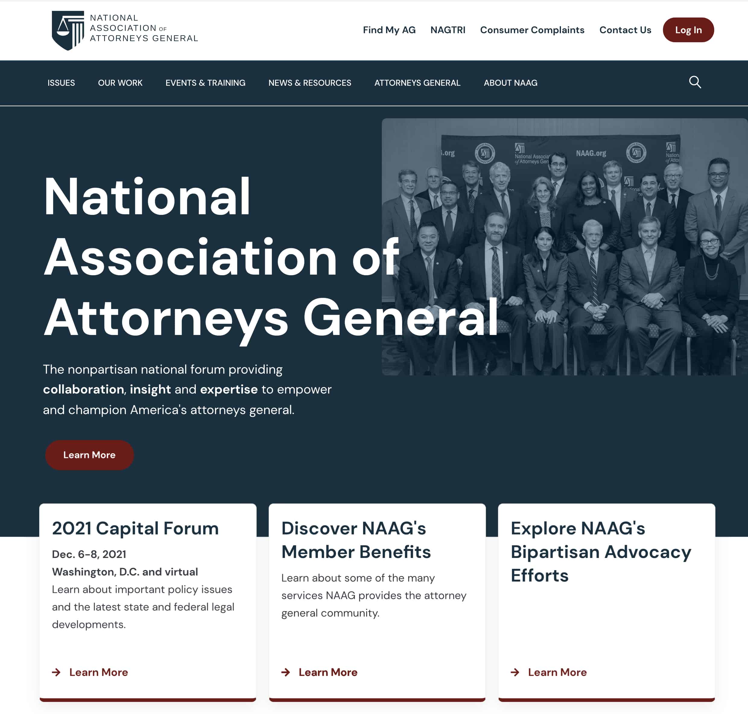 Attorneys General website design