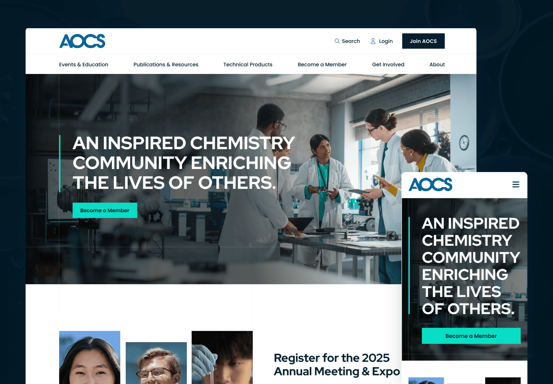 American Oil Chemists' Society - Screenshot 1 American Oil Chemists' Society - Screenshot 1